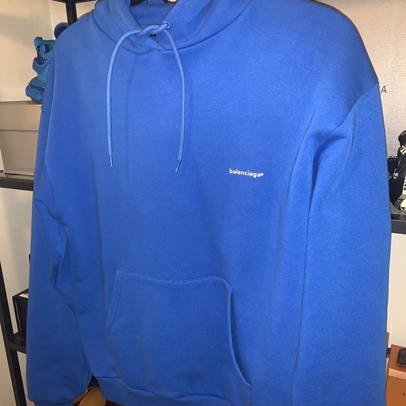balenciaga blue hoodie